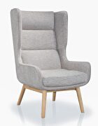 Wheat and natural twill accent chair