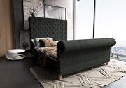 Empire (Charcoal) Charcoal queen bed