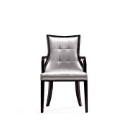 Fifth Avenue II (Silver) Dining armchair silver and walnut