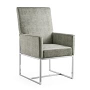 Element (Steel) Steel velvet dining armchair