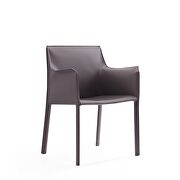 Paris II (Gray) Gray saddle leather armchair