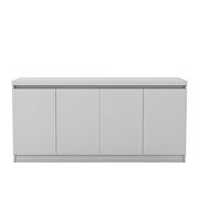 Viennese (White) 62.99 in. 6- shelf buffet cabinet in white gloss