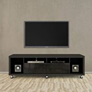 Cabrini (Black) Tv stand 1.8 in black gloss and black matte