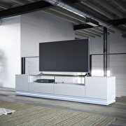 Vanderbilt tv stand with led lights in white gloss main photo