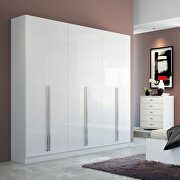 4- drawer he/she freestanding armoire in white gloss main photo