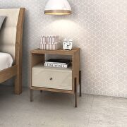 Joy 1-full extension drawer nightstand in off white
