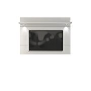 Floating wall tv panel 1.8 in white gloss main photo