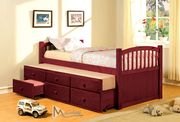 Slumbertime (Espresso) Wood twin size daybed w/ trundle