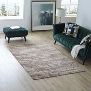 Distressed finish rustic style area rug