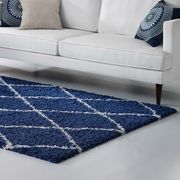 Toryn Diamond (Navy & Ivory) 8x10 Contemporary rug