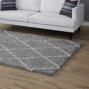 Toryn Diamond (Gray & Ivory) 8x10 Contemporary rug
