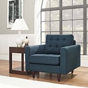 Quality azure fabric upholstered chair