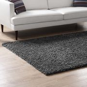 Enyssa (Dark Gray) 5x8 Contemporary solid 5x8 shag rug