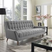 Gray fabric slope arms design sofa main photo