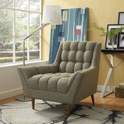 Oatmeal fabric slope arms design chair main photo
