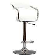 Comfortable bar stool in white main photo