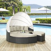 Sojourn II (Beige) Daybed / table / ottoman set in