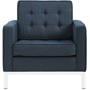 Loft (Azure) Azure quality fabric retro style chair