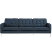 Loft (Azure) Azure quality fabric retro style sofa