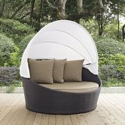 Convene (Mocha) Patio canopy outdoor daybed