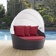 Convene (Red) Patio canopy outdoor daybed