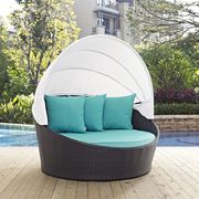 Convene (Turquoise) Patio canopy outdoor daybed