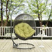 Hyde (Gray Peridot) Outdoor/patio swing chair w/ stand