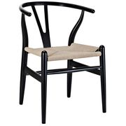 Amish AR (Black) Traditional wood Dining Chair