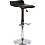 Designer adjustable bar stool in black main photo