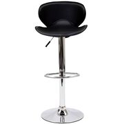 Comfortable bar stool in black main photo