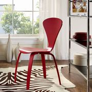 V-shaped back red casual dining chair main photo