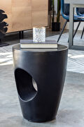 Contemporary outdoor stool black