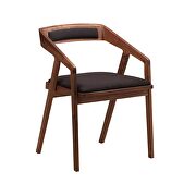 Mid-century modern arm chair black main photo
