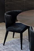 Art deco dining chair black