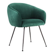 Art deco dining chair green