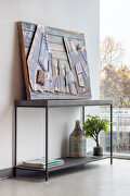Contemporary marble console table main photo