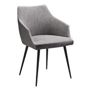 Retro dining chair gray