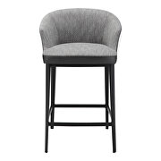 Retro counter stool gray
