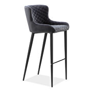 Etta (Gray counter) Contemporary counter stool dark gray