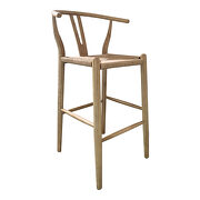 Scandinavian counter stool natural