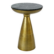 Art deco side table green marble main photo