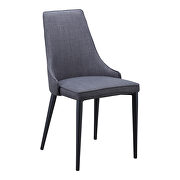 Contemporary dining chair dark gray-m2 main photo