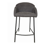 Retro counter stool dark gray