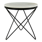 Haley Contemporary side table black base