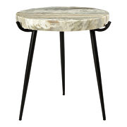 Contemporary marble accent table main photo