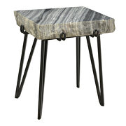 Contemporary accent table gray main photo