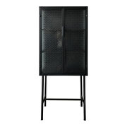 Contemporary metal cabinet black main photo