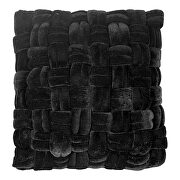 Contemporary velvet pillow black main photo