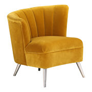 Layan L Retro accent chair left yellow