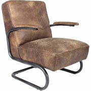 Industrial club chair light brown